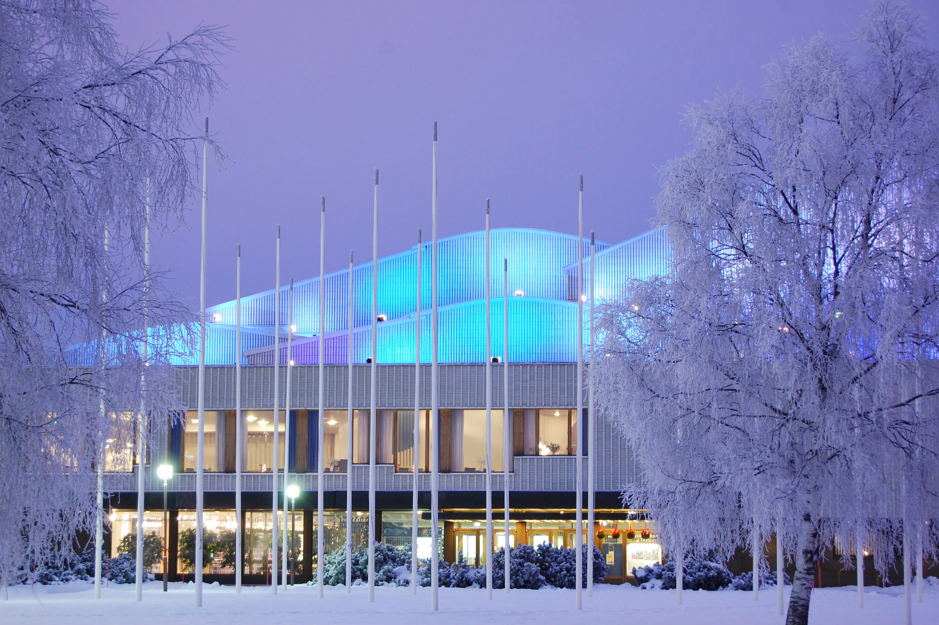 Lappia Hall by Alvar Aalto in Rovaniemi